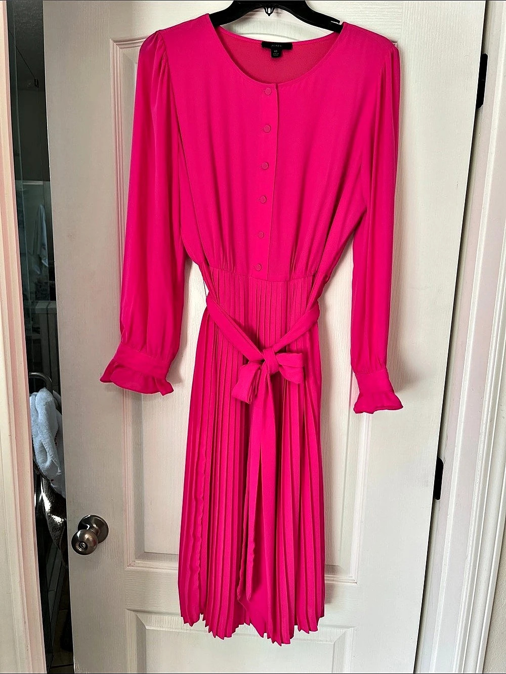 J.Crew Pleated  Pleated Midi Dress, 10